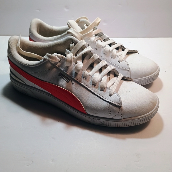 Puma Kids Sneakers in White and Red - Picture 2 of 6